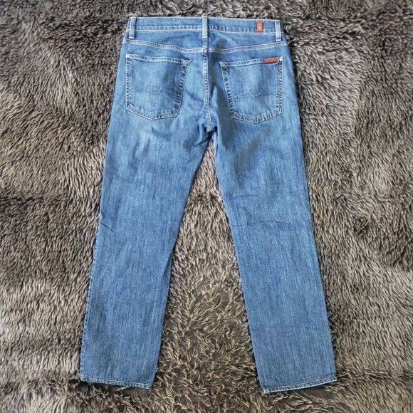 7 For All Mankind 32 x 29 SLIMMY Slim Straight Leg - Picture 4 of 5